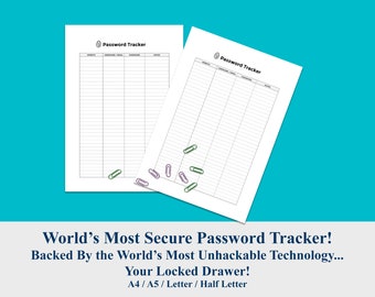 Pword cheat sheet Etsy image about Password Cheat Sheet Printable known as Pword cheat sheet Etsy